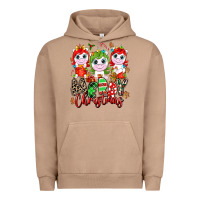 Pigment Burro Merry Christmas unicorns Urban Hoodie - NancyCooperArtShop