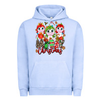 Pigment Grape Ice Merry Christmas unicorns Urban Hoodie - NancyCooperArtShop