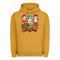 Pigment Peanut Butter Merry Christmas unicorns Urban Hoodie - NancyCooperArtShop