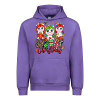Tulip Merry Christmas unicorns Urban Hoodie - NancyCooperArtShop