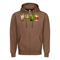 Chestnut frog coffee cups Zipper Hoodie - texasbilliewilder