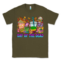 Army Green Day of the dead coffee cups Classic Tee - RanaPortraitStore