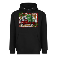 Black christmas truck with tree Heavyweight Hoodie - RanaPortraitStore