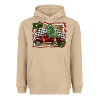 Mushroom christmas truck with tree Heavyweight Hoodie - RanaPortraitStore