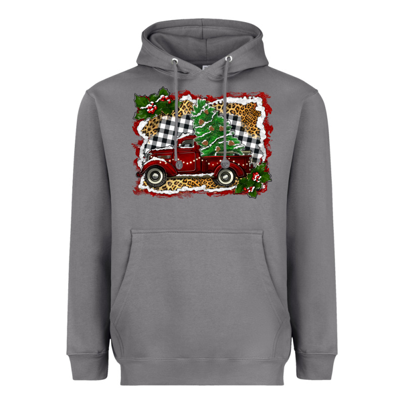 Christmas Truck With Tree Heavyweight Hoodie by RanaPortraitStore | Teevron