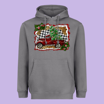 Christmas Truck With Tree Heavyweight Hoodie Designed By Ranaportraitstore