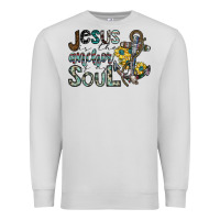 Dove Grey jesus is the anchor of my soul Premium Sweatshirt - SublimationCraftShop
