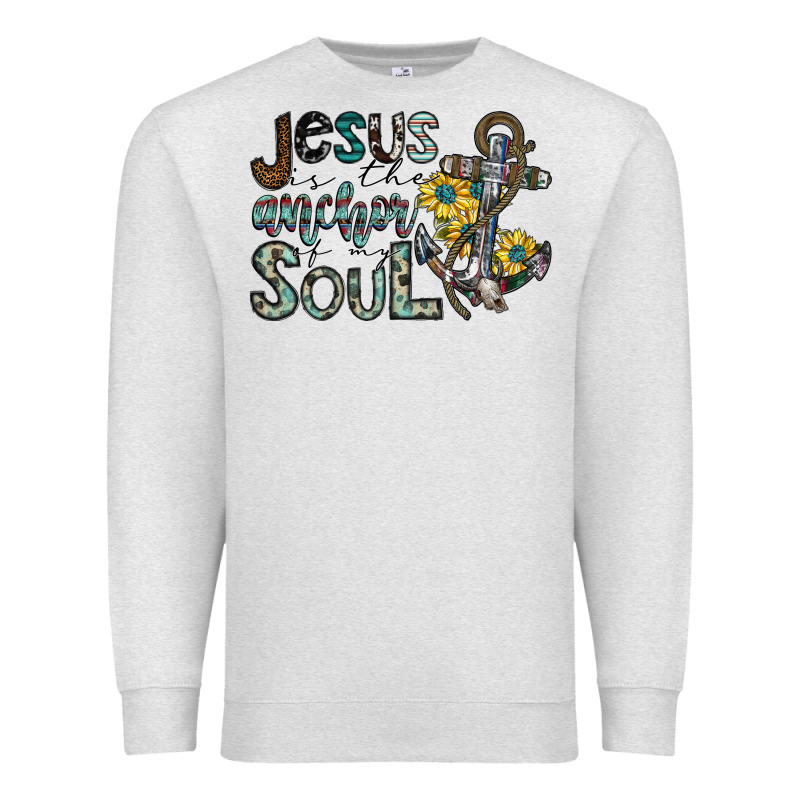 Jesus Is The Anchor Of My Soul Premium Sweatshirt by SublimationCraftShop | Teevron