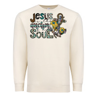 Sandshell jesus is the anchor of my soul Premium Sweatshirt - SublimationCraftShop
