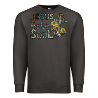 Smoke jesus is the anchor of my soul Premium Sweatshirt - SublimationCraftShop