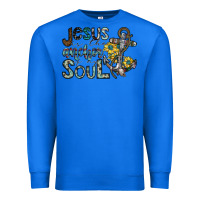 True Royal jesus is the anchor of my soul Premium Sweatshirt - SublimationCraftShop