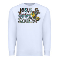 White jesus is the anchor of my soul Premium Sweatshirt - SublimationCraftShop