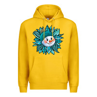 Lemon cute snowman winter sunflower Premium Hoodie - Jasminsmagicworld