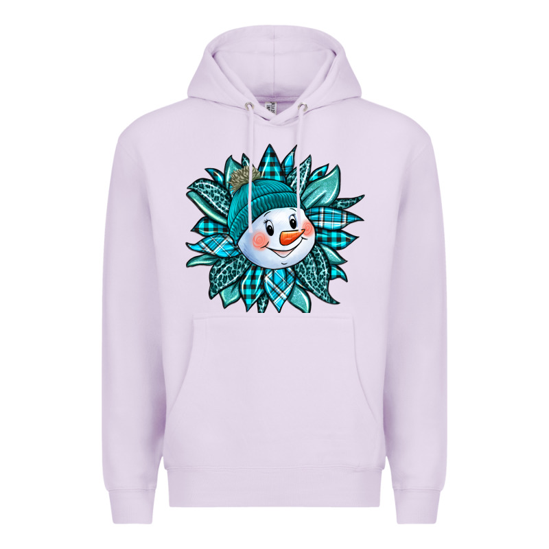 Cute Snowman Winter Sunflower Premium Hoodie by Jasminsmagicworld | Teevron