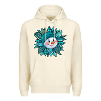 Sandshell cute snowman winter sunflower Premium Hoodie - Jasminsmagicworld