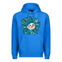 True Royal cute snowman winter sunflower Premium Hoodie - Jasminsmagicworld