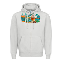Gemstone Coffee Cups Zipper Hoodie | Teevron