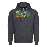 Smoke gemstone coffee cups Zipper Hoodie - texasbilliewilder
