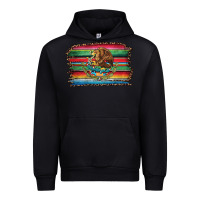 Black serape leopard mexican flag Urban Hoodie - Jasminsmagicworld