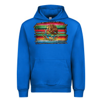 Cobalt serape leopard mexican flag Urban Hoodie - Jasminsmagicworld