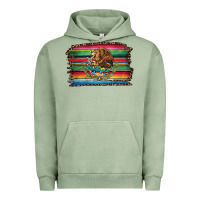 Pigment Oil Green serape leopard mexican flag Urban Hoodie - Jasminsmagicworld