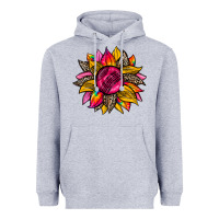 Heather Grey race  sunflower Heavyweight Hoodie - Zillion Design Studio