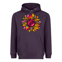 Plum race  sunflower Heavyweight Hoodie - Zillion Design Studio