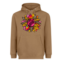 Toasted Coconut race  sunflower Heavyweight Hoodie - Zillion Design Studio