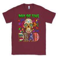Burgundy Day of the dead Classic Tee - RanaPortraitStore