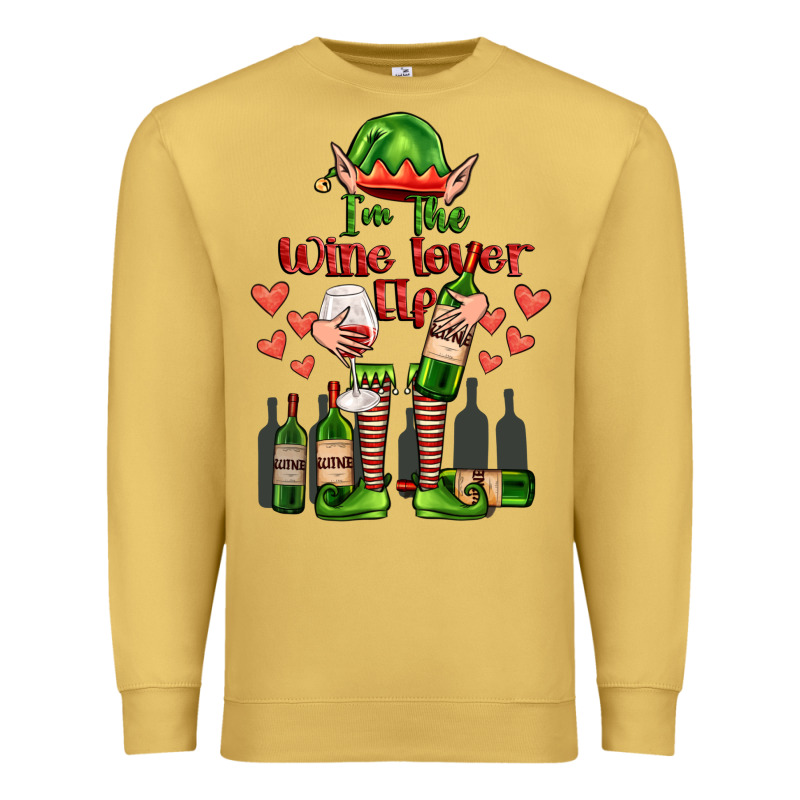 Im The Wine Lover Elf Premium Sweatshirt by FaDigitalArtStudio | Teevron