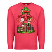 Cardinal im the wine lover elf Premium Sweatshirt - FaDigitalArtStudio