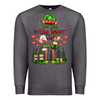 Charcoal Heather im the wine lover elf Premium Sweatshirt - FaDigitalArtStudio