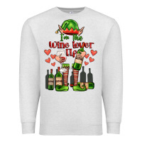 Oatmeal Heather im the wine lover elf Premium Sweatshirt - FaDigitalArtStudio