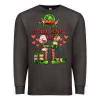 Smoke im the wine lover elf Premium Sweatshirt - FaDigitalArtStudio