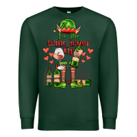 Sports Green im the wine lover elf Premium Sweatshirt - FaDigitalArtStudio