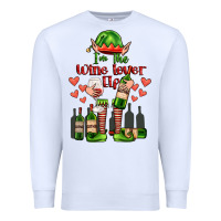 White im the wine lover elf Premium Sweatshirt - FaDigitalArtStudio