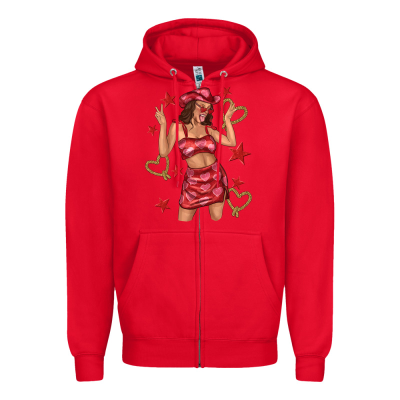 Heart Cowgirl Zipper Hoodie by texasbilliewilder | Teevron