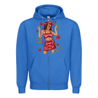 True Royal heart cowgirl Zipper Hoodie - texasbilliewilder