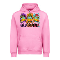 Fuchsia Pink Happy Hallothanksmas school bus Urban Hoodie - NancyCooperArtShop