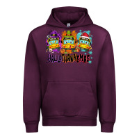 Mauve Wine Happy Hallothanksmas school bus Urban Hoodie - NancyCooperArtShop
