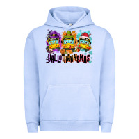 Pigment Grape Ice Happy Hallothanksmas school bus Urban Hoodie - NancyCooperArtShop