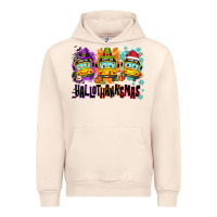 Sandshell Happy Hallothanksmas school bus Urban Hoodie - NancyCooperArtShop