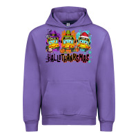 Tulip Happy Hallothanksmas school bus Urban Hoodie - NancyCooperArtShop