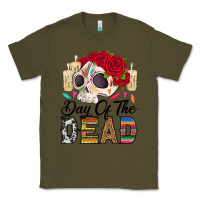 Army Green Day of the dead skeleton Classic Tee - RanaPortraitStore