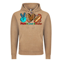 Vintage Coffee peace love hotdogs Vintage Hoodie - AdoDesignShop
