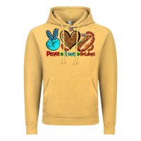 Vintage Mustard peace love hotdogs Vintage Hoodie - AdoDesignShop