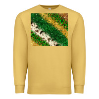Antique Gold St. Patrick's Day leopard cowhide glitter tumbler Premium Sweatshirt - Neo Western