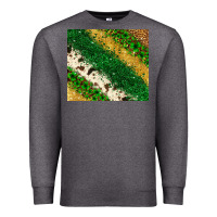 Charcoal Heather St. Patrick's Day leopard cowhide glitter tumbler Premium Sweatshirt - Neo Western