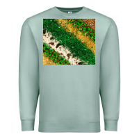 Seafoam St. Patrick's Day leopard cowhide glitter tumbler Premium Sweatshirt - Neo Western