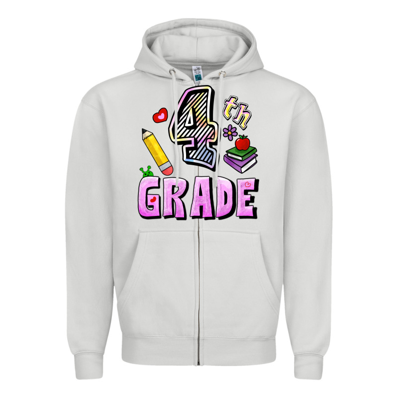 Fourth Grade Zipper Hoodie by RanaPortraitStore | Teevron